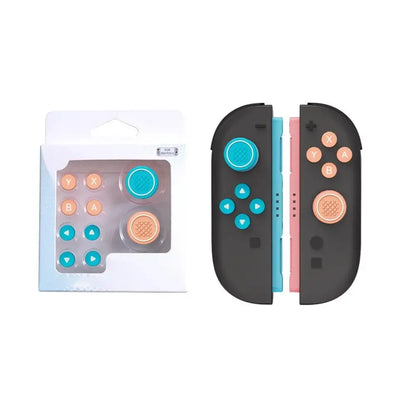 For Nintendo Switch 2 (2025) NS2 Joy Con Controller Grip Button Caps Dpad Keys Accessories Silicone Thumb ABXY Sticker W7K0