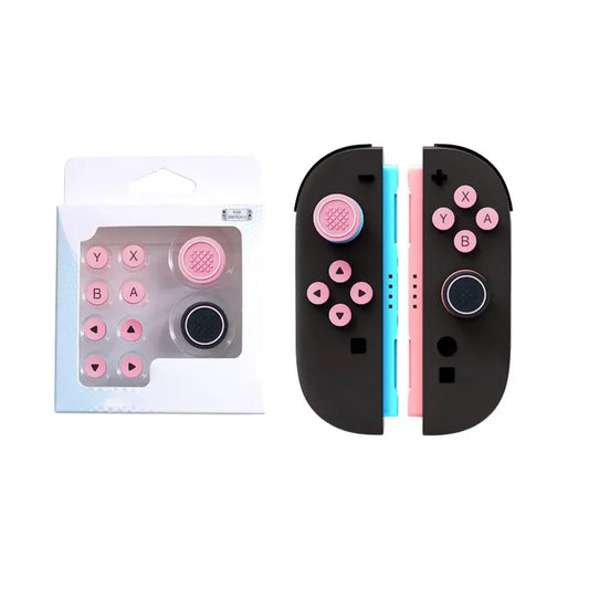 For Nintendo Switch 2 (2025) NS2 Joy Con Controller Grip Button Caps Dpad Keys Accessories Silicone Thumb ABXY Sticker W7K0