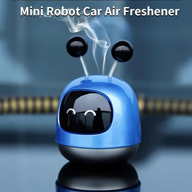 1Pc Mini Robot Car Air Freshener Parfum Flavoring Ventilation Cute Toon Display Mold Fragrance Decoration for Vehicles