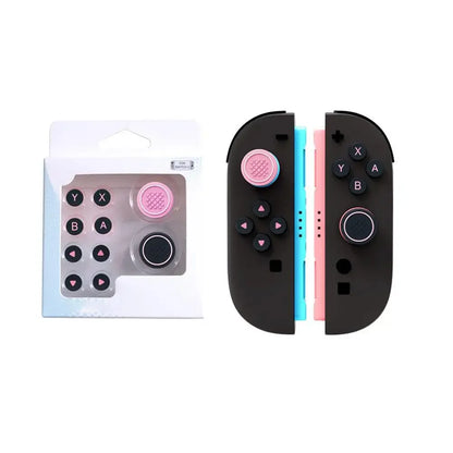 For Nintendo Switch 2 (2025) NS2 Joy Con Controller Grip Button Caps Dpad Keys Accessories Silicone Thumb ABXY Sticker W7K0