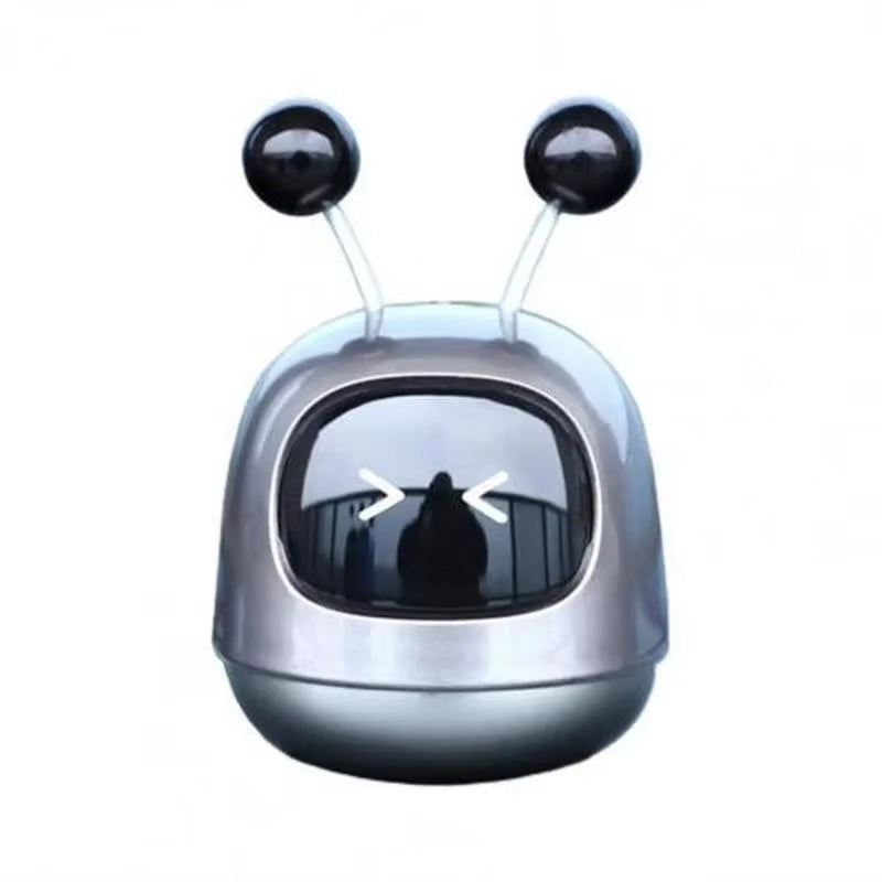 1Pc Mini Robot Car Air Freshener Parfum Flavoring Ventilation Cute Toon Display Mold Fragrance Decoration for Vehicles