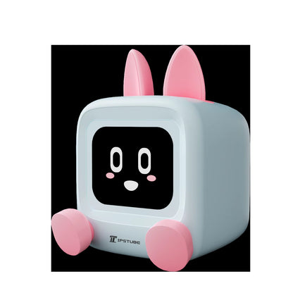 Mini Tv Desktop Pet Robot Electronic Multiple Functions Mini Pet Robots Speaker Cute Accessories Decoration Customize Gifts