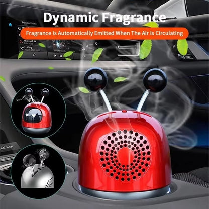 1Pc Mini Robot Car Air Freshener Parfum Flavoring Ventilation Cute Toon Display Mold Fragrance Decoration for Vehicles