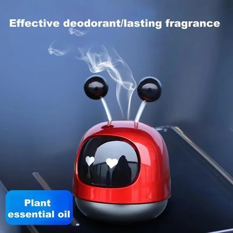 1Pc Mini Robot Car Air Freshener Parfum Flavoring Ventilation Cute Toon Display Mold Fragrance Decoration for Vehicles